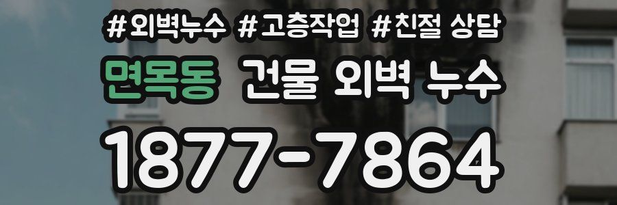면목동 건물 외벽 누수