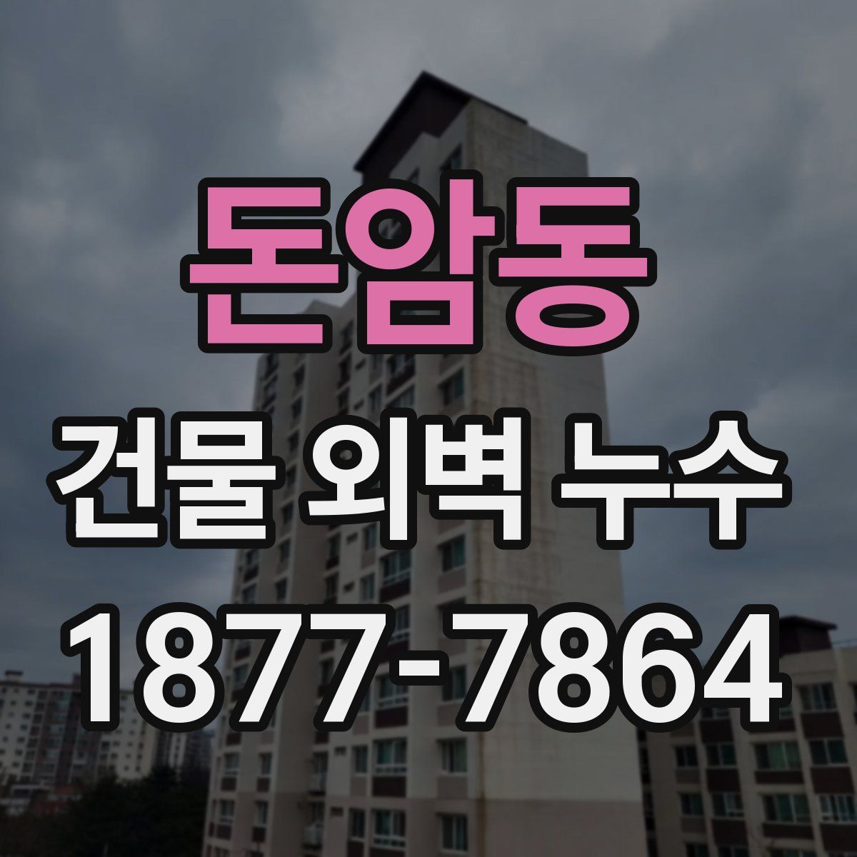 돈암동 건물 외벽 누수