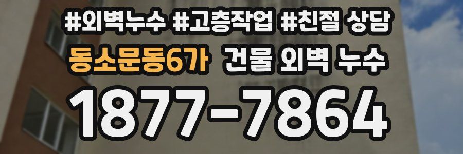 동소문동6가 건물 외벽 누수