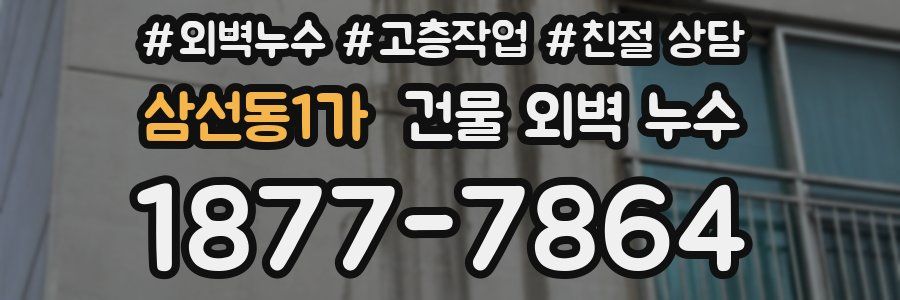 삼선동1가 건물 외벽 누수