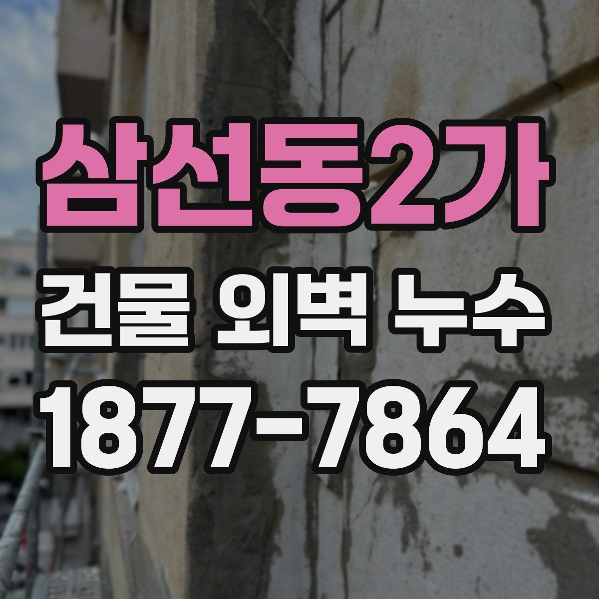 삼선동2가 건물 외벽 누수