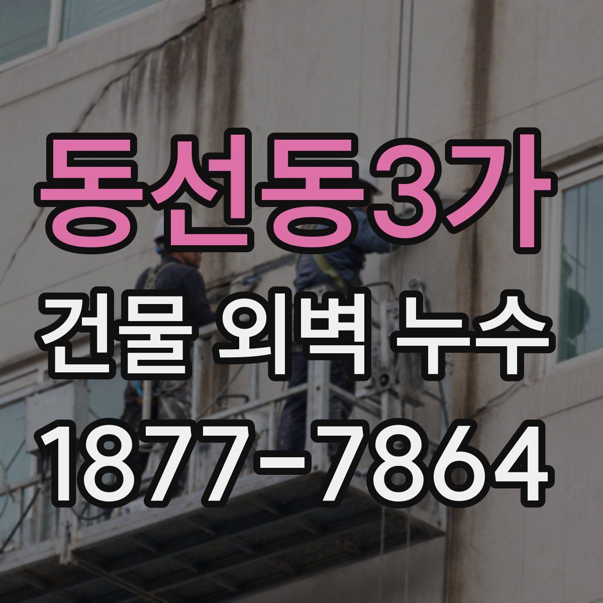 동선동3가 건물 외벽 누수