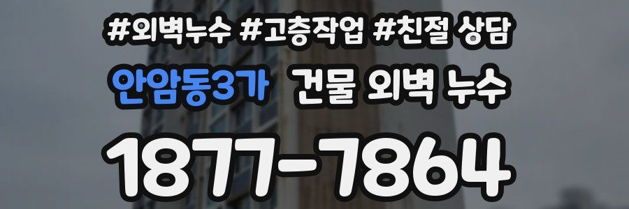 안암동3가 건물 외벽 누수