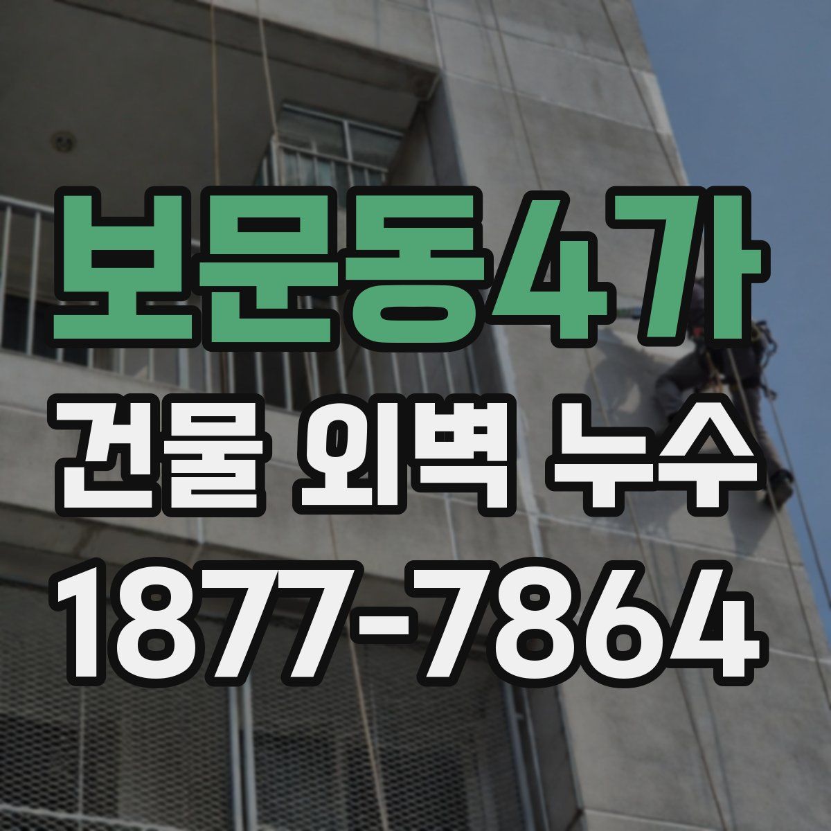 보문동4가 건물 외벽 누수
