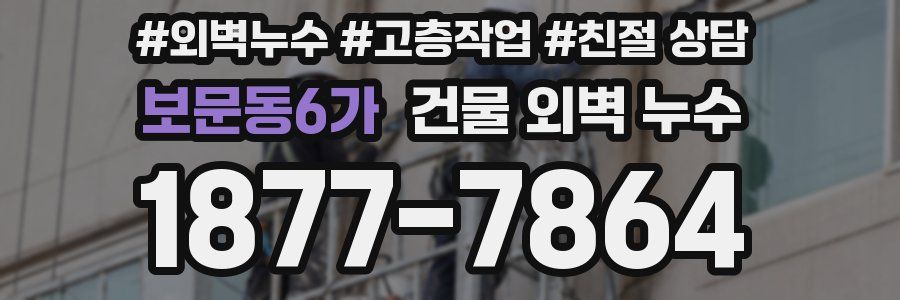 보문동6가 건물 외벽 누수