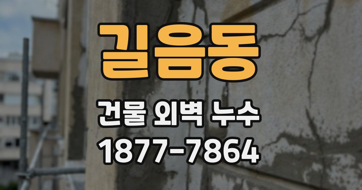 길음동 건물 외벽 누수