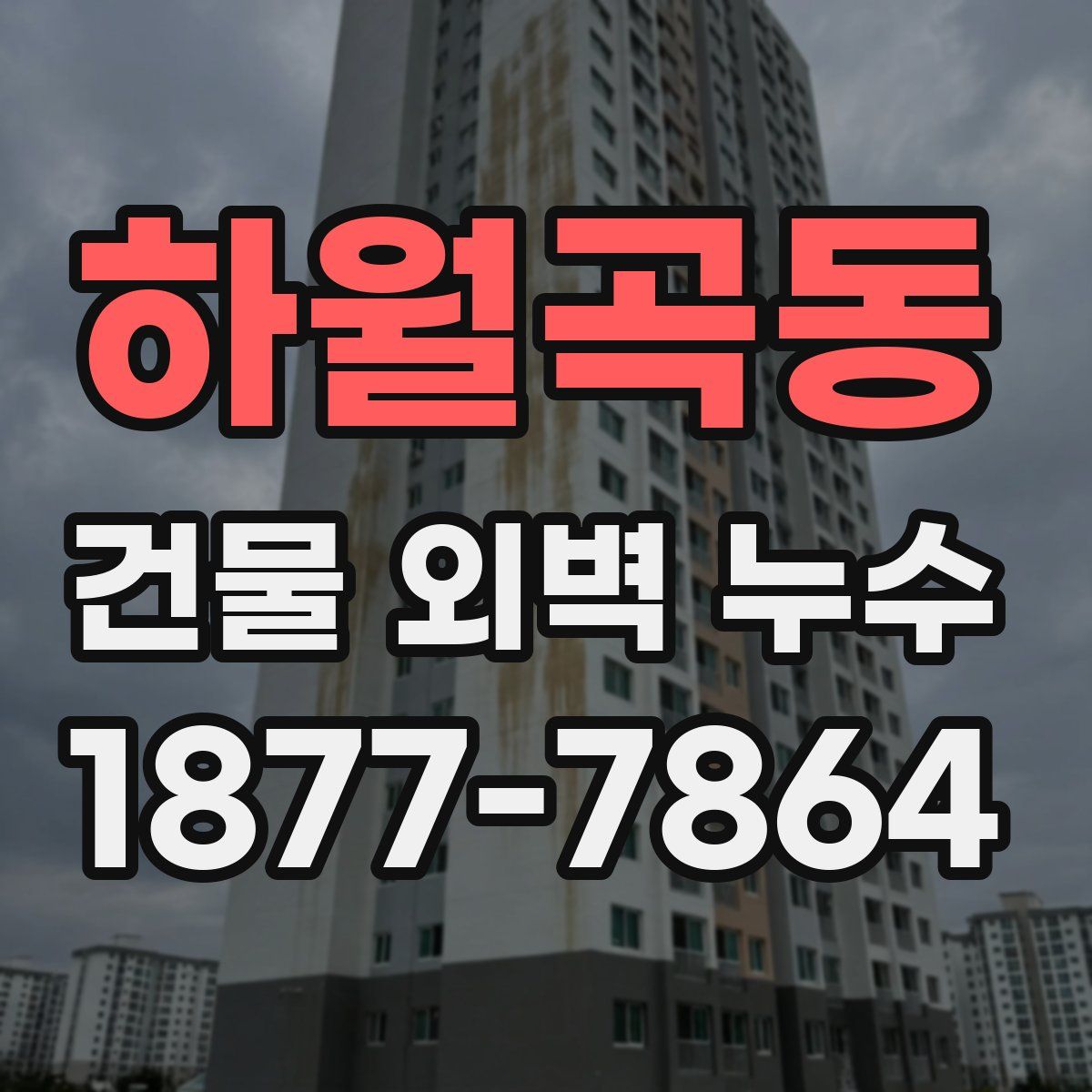 하월곡동 건물 외벽 누수