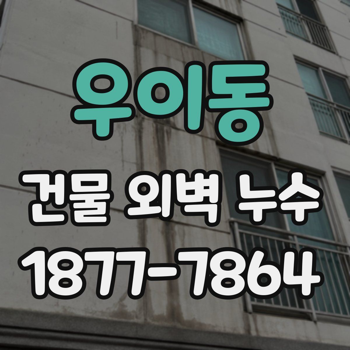 우이동 건물 외벽 누수