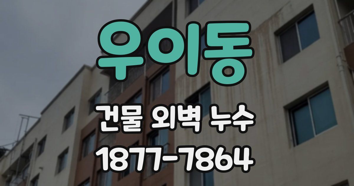 우이동 건물 외벽 누수