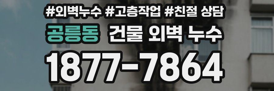 공릉동 건물 외벽 누수