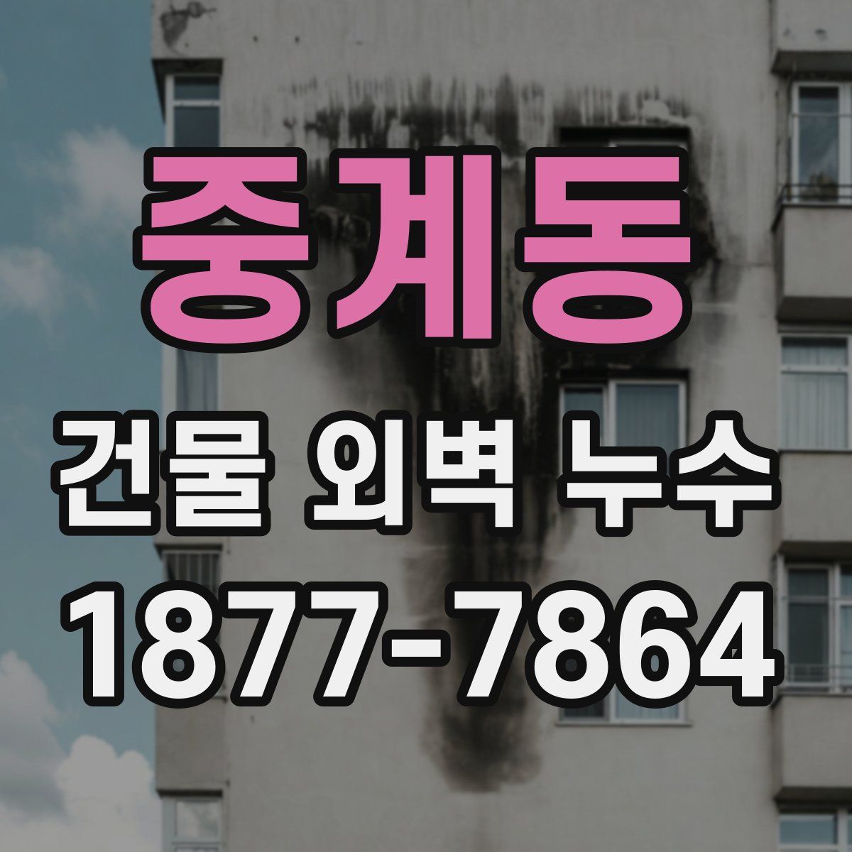 중계동 건물 외벽 누수