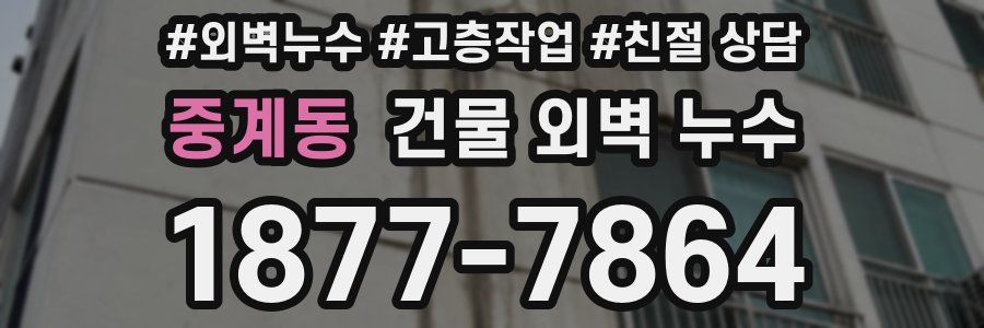 중계동 건물 외벽 누수