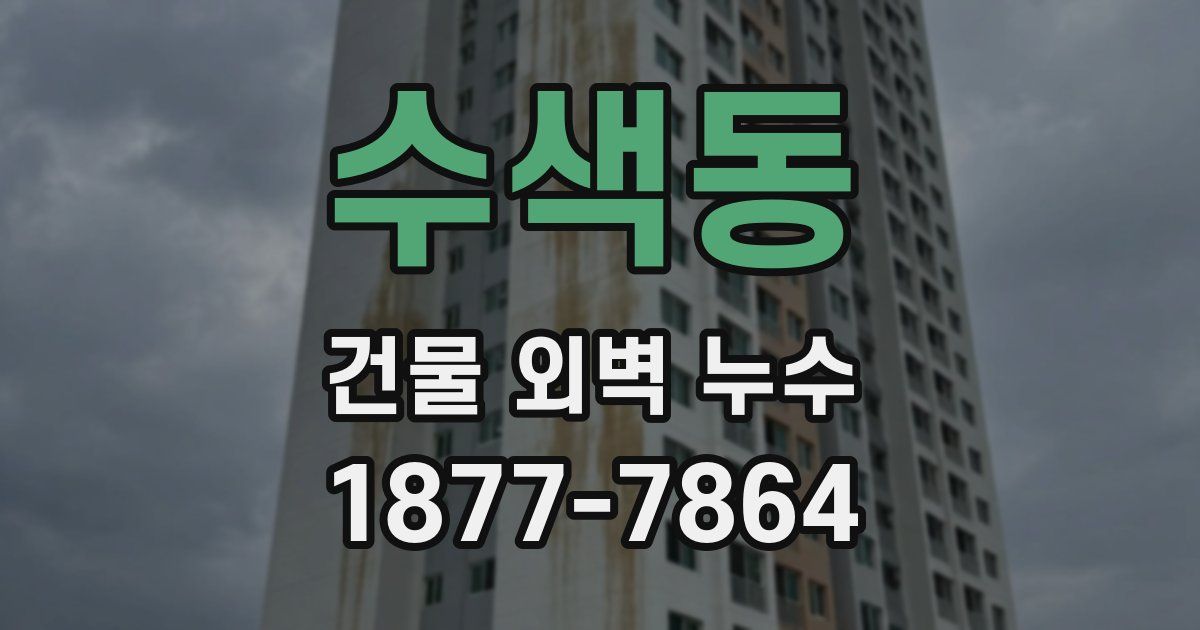수색동 건물 외벽 누수