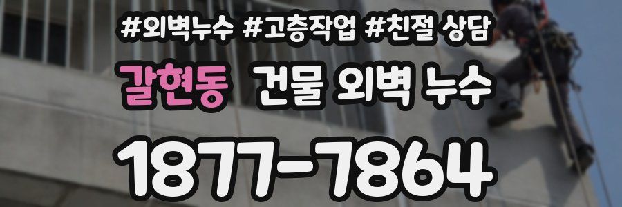 갈현동 건물 외벽 누수
