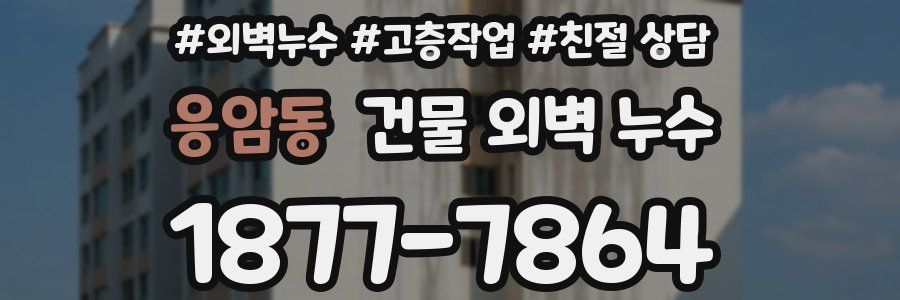 응암동 건물 외벽 누수