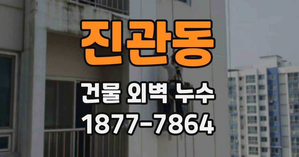진관동 건물 외벽 누수