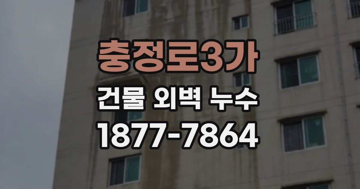 충정로3가 건물 외벽 누수