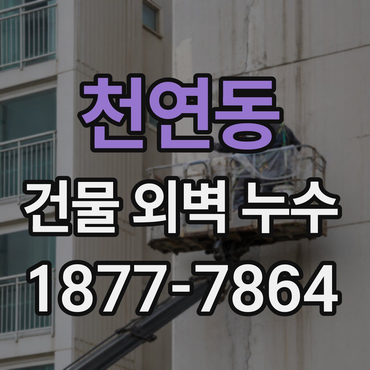 천연동 건물 외벽 누수