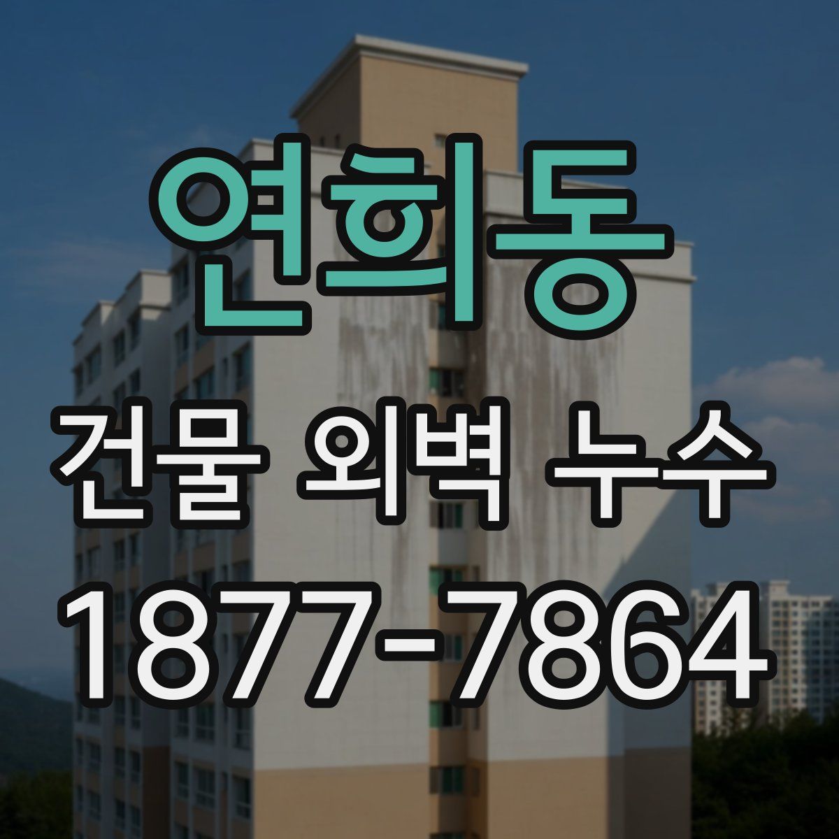 연희동 건물 외벽 누수