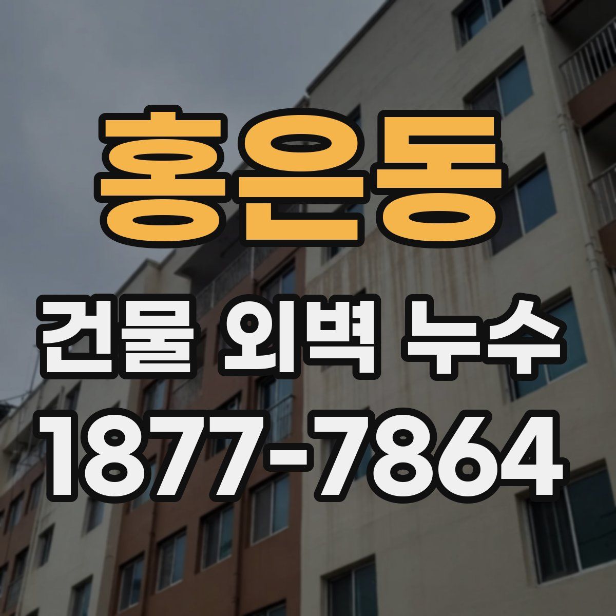 홍은동 건물 외벽 누수