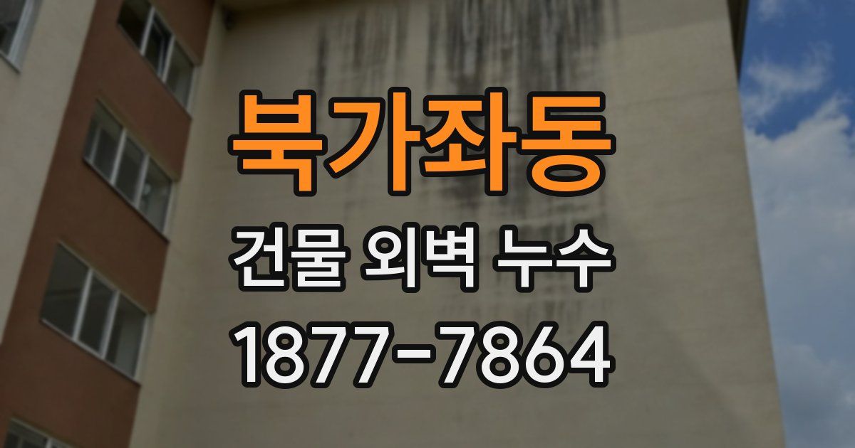 북가좌동 건물 외벽 누수