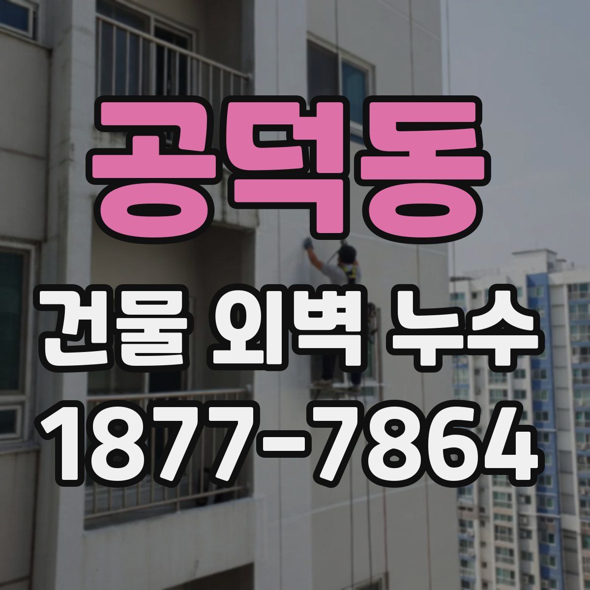 공덕동 건물 외벽 누수