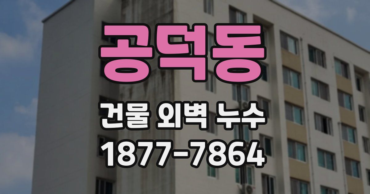 공덕동 건물 외벽 누수