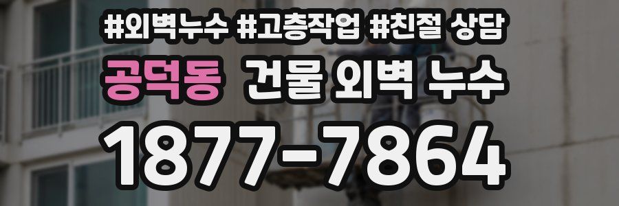 공덕동 건물 외벽 누수