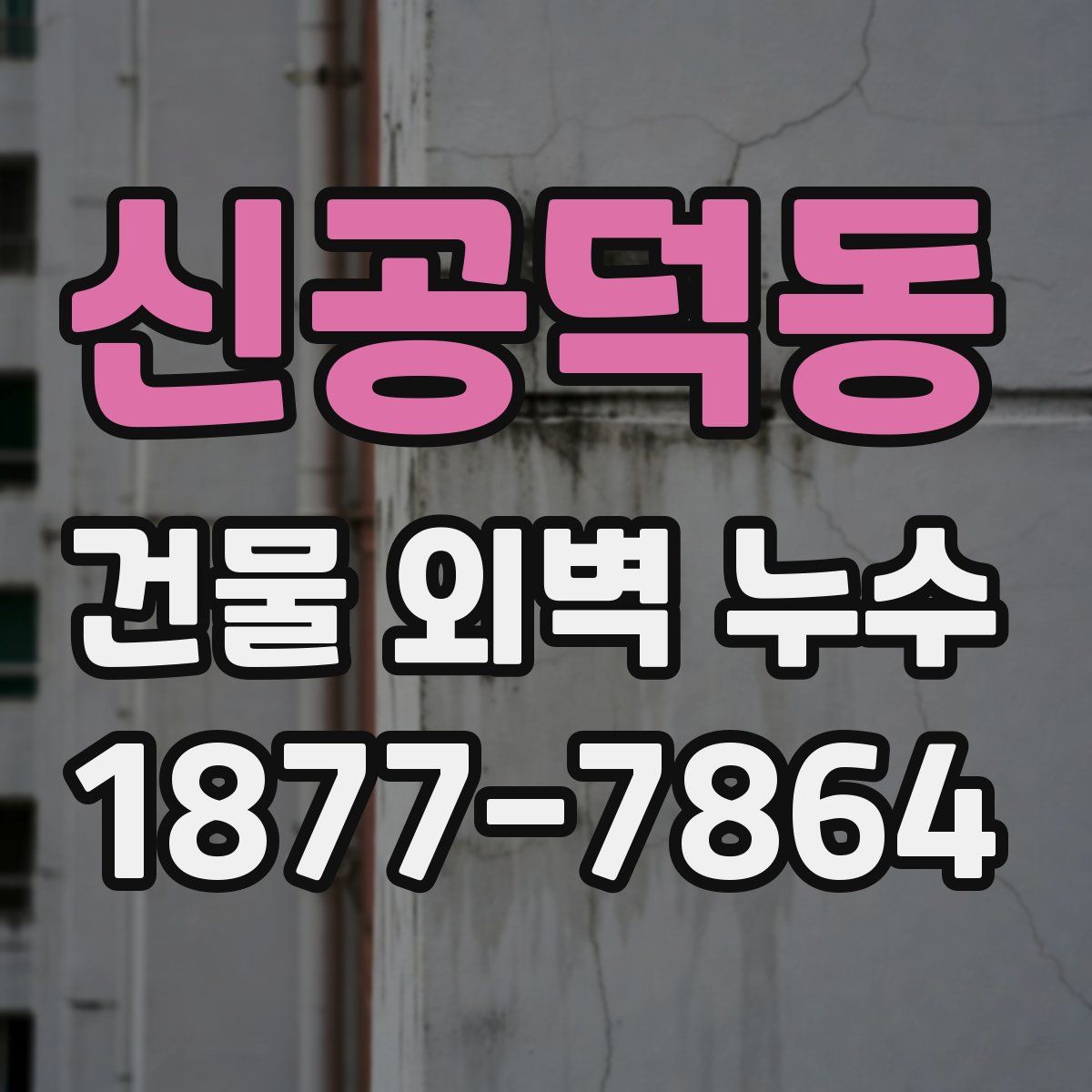 신공덕동 건물 외벽 누수