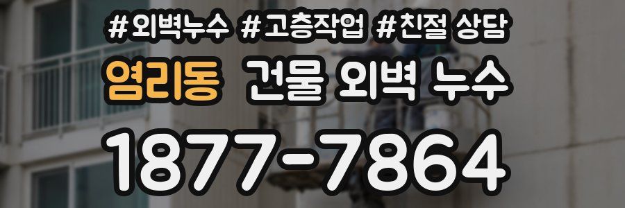 염리동 건물 외벽 누수