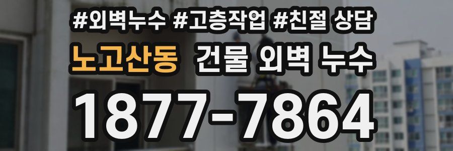 노고산동 건물 외벽 누수