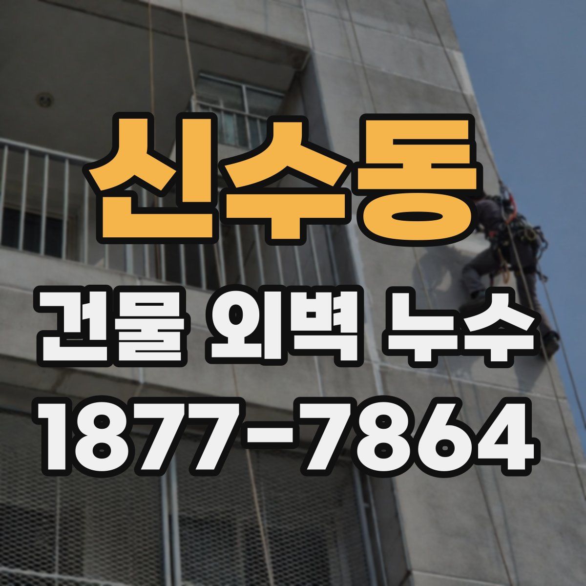 신수동 건물 외벽 누수