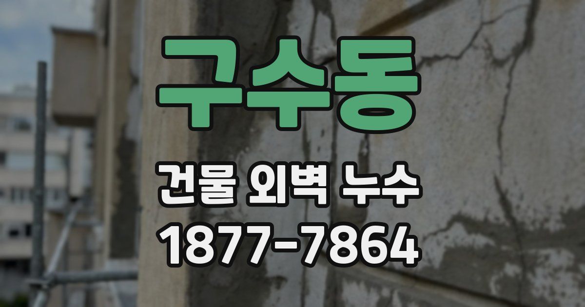 구수동 건물 외벽 누수