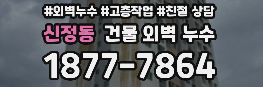 신정동 건물 외벽 누수