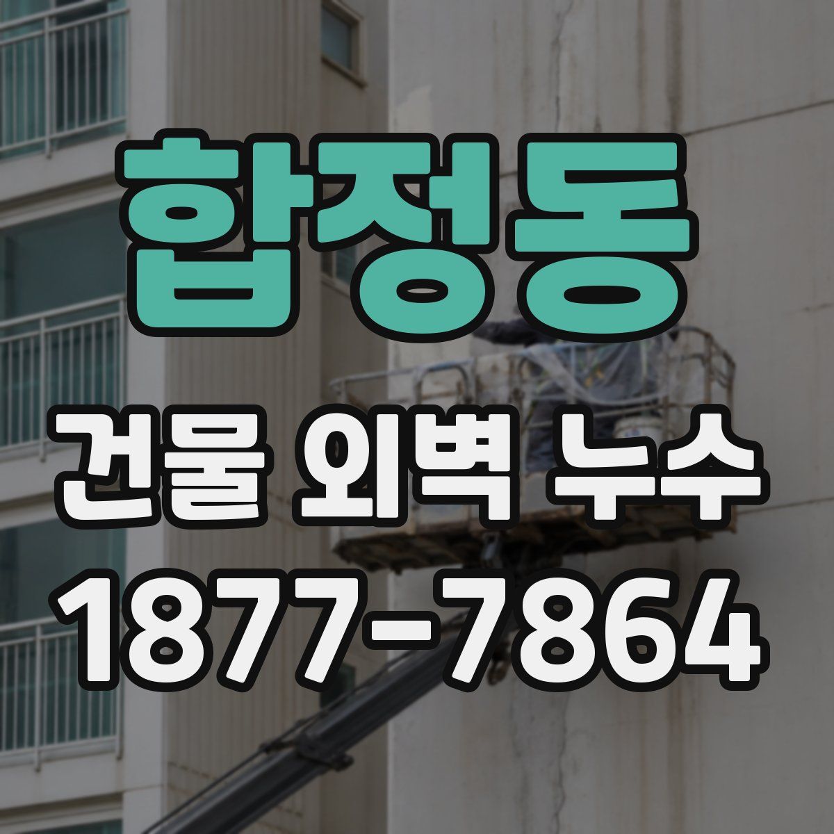 합정동 건물 외벽 누수