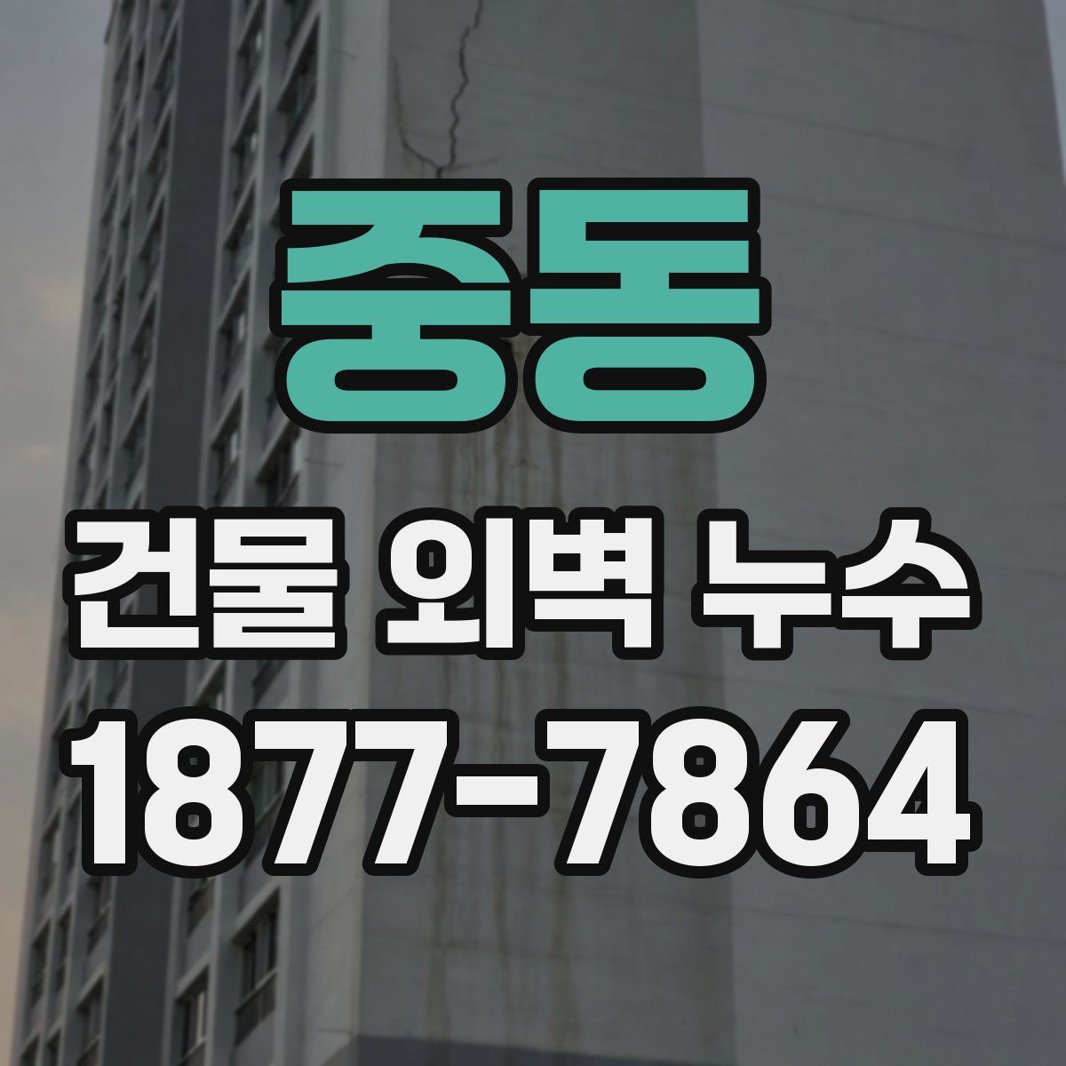 중동 건물 외벽 누수
