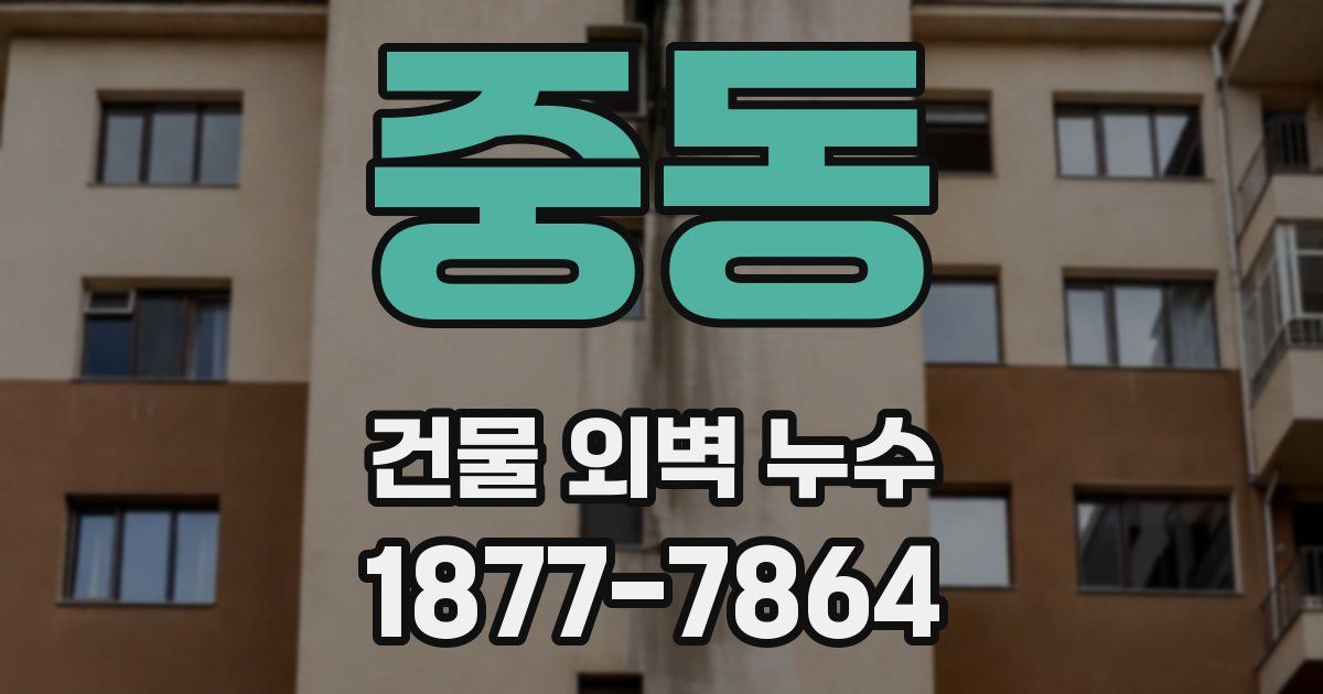 중동 건물 외벽 누수