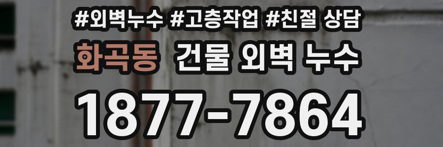 화곡동 건물 외벽 누수