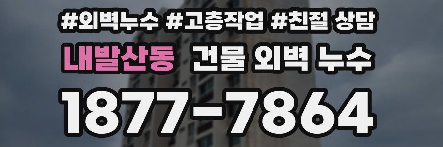 내발산동 건물 외벽 누수