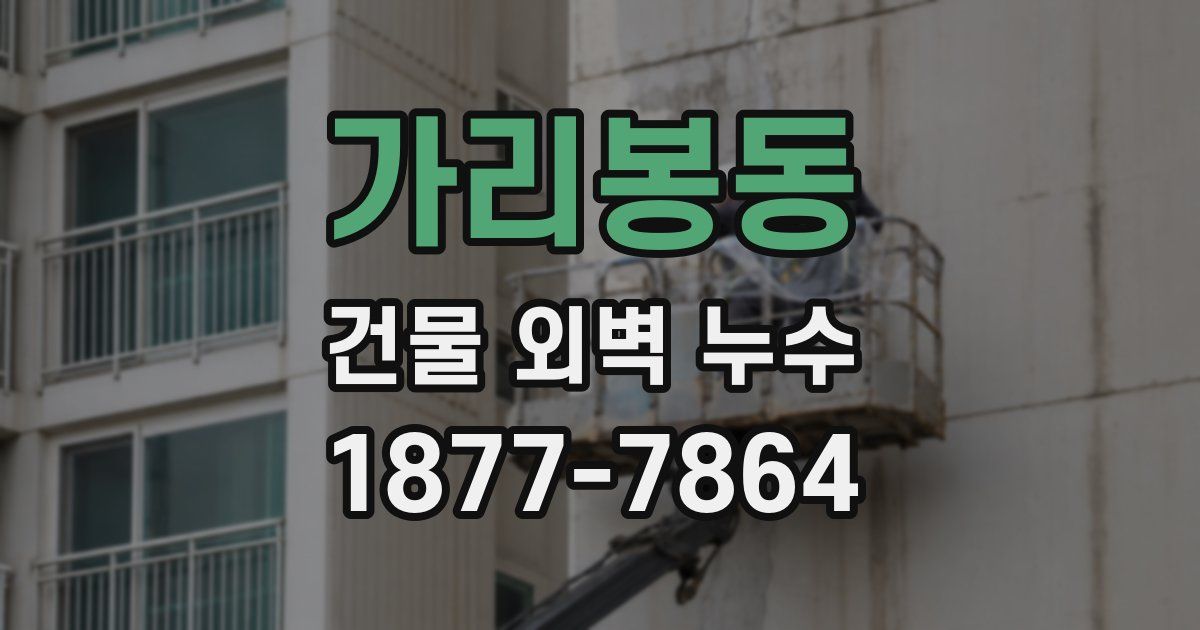 가리봉동 건물 외벽 누수