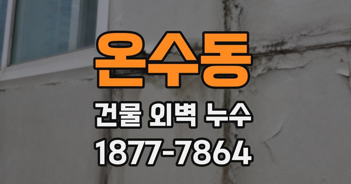 온수동 건물 외벽 누수
