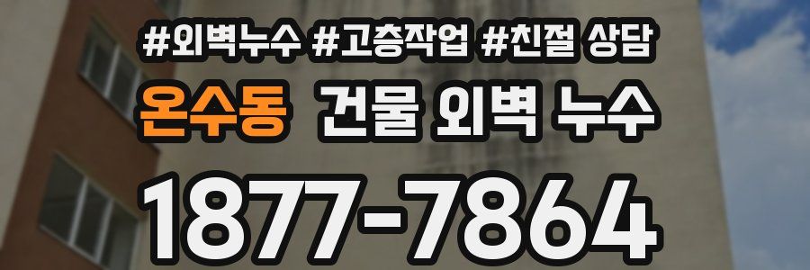 온수동 건물 외벽 누수