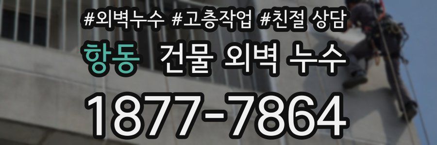 항동 건물 외벽 누수