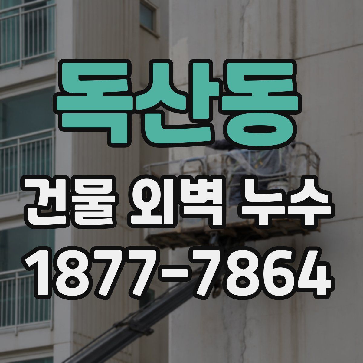 독산동 건물 외벽 누수