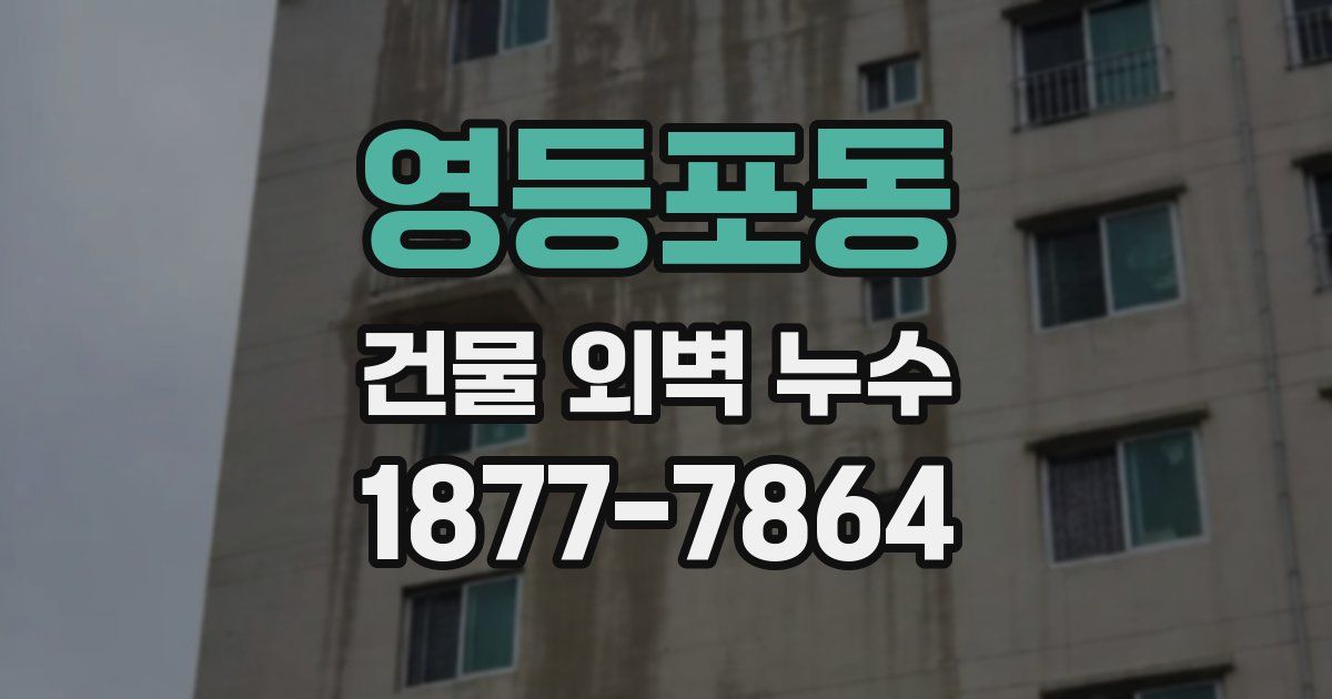 영등포동 건물 외벽 누수
