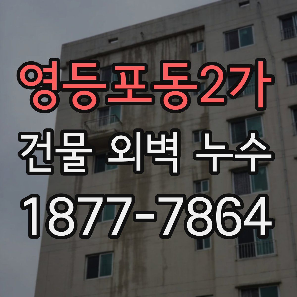 영등포동2가 건물 외벽 누수