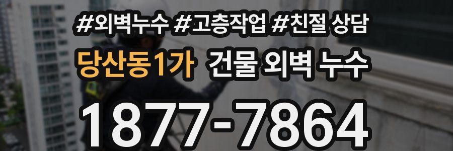 당산동1가 건물 외벽 누수