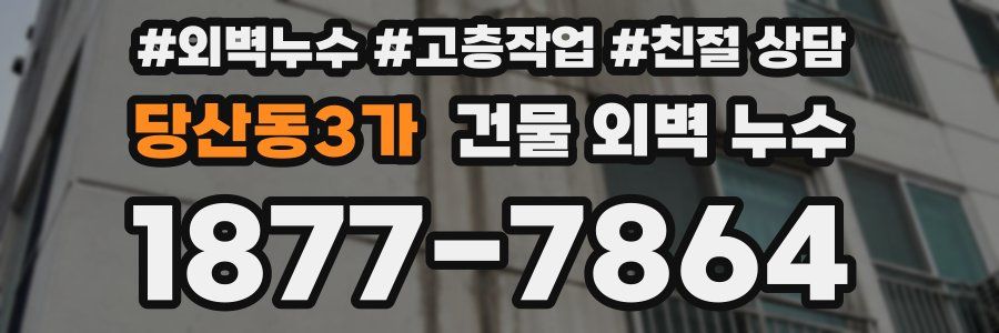 당산동3가 건물 외벽 누수