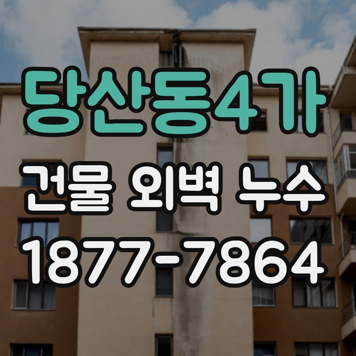당산동4가 건물 외벽 누수 사례에서 배울 점