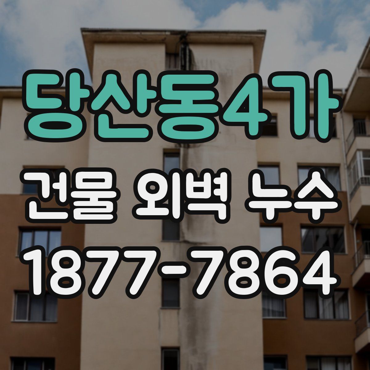 당산동4가 건물 외벽 누수
